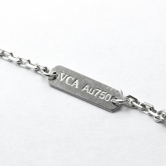 Van Cleef & Arpels Vintage Alhambra VCARF48700 White Gold (18K) Shell Men,Wom... - Picture 8 of 10